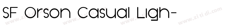 SF Orson Casual Ligh字体转换